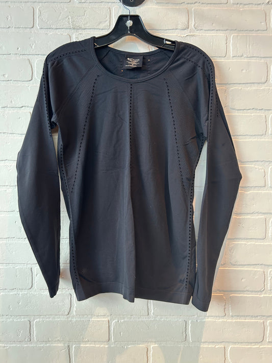 Athletic Top Long Sleeve Crewneck By Athleta In Black, Size: M