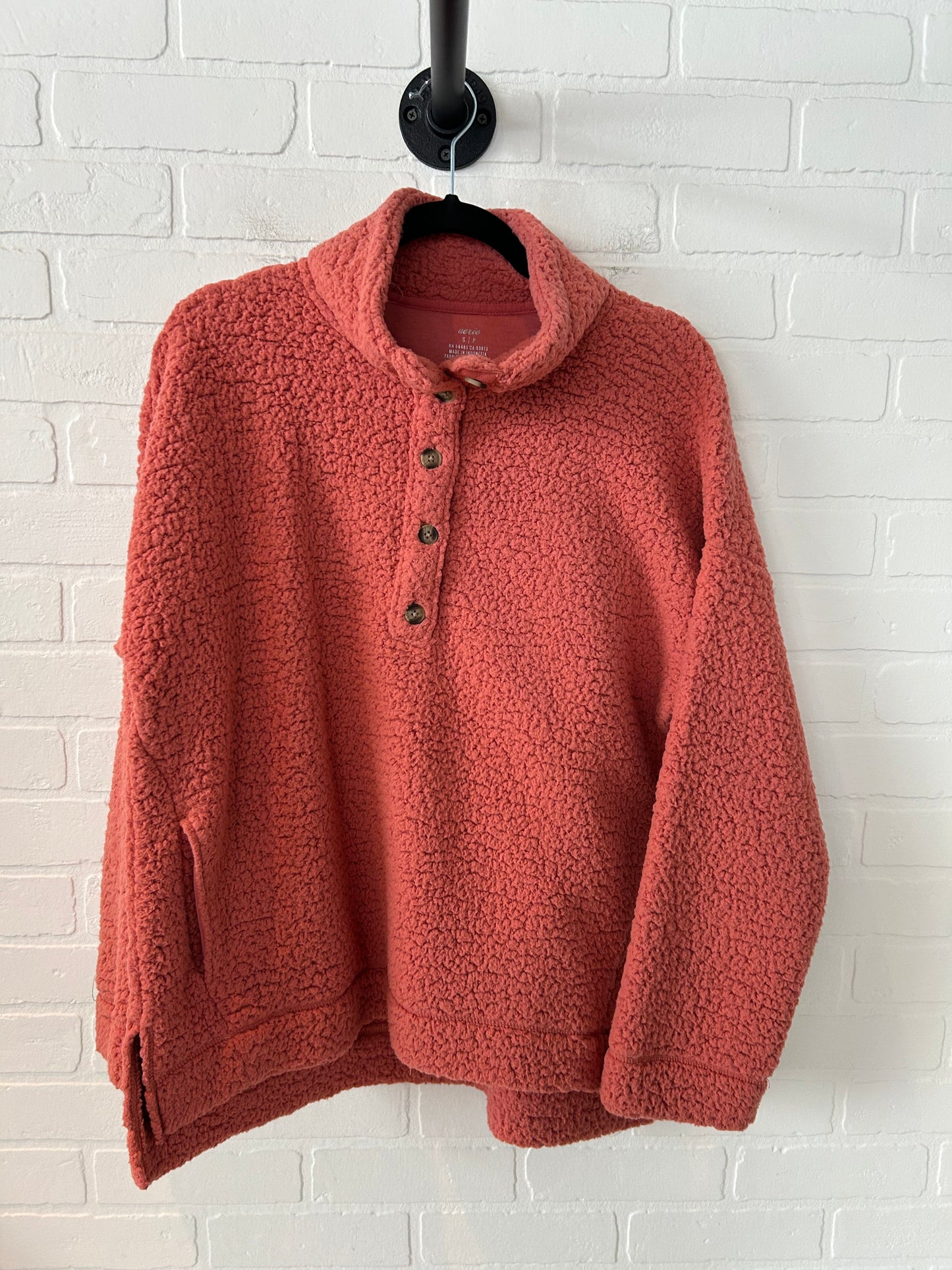 Jacket Fleece By Aerie In Orange, Size: S