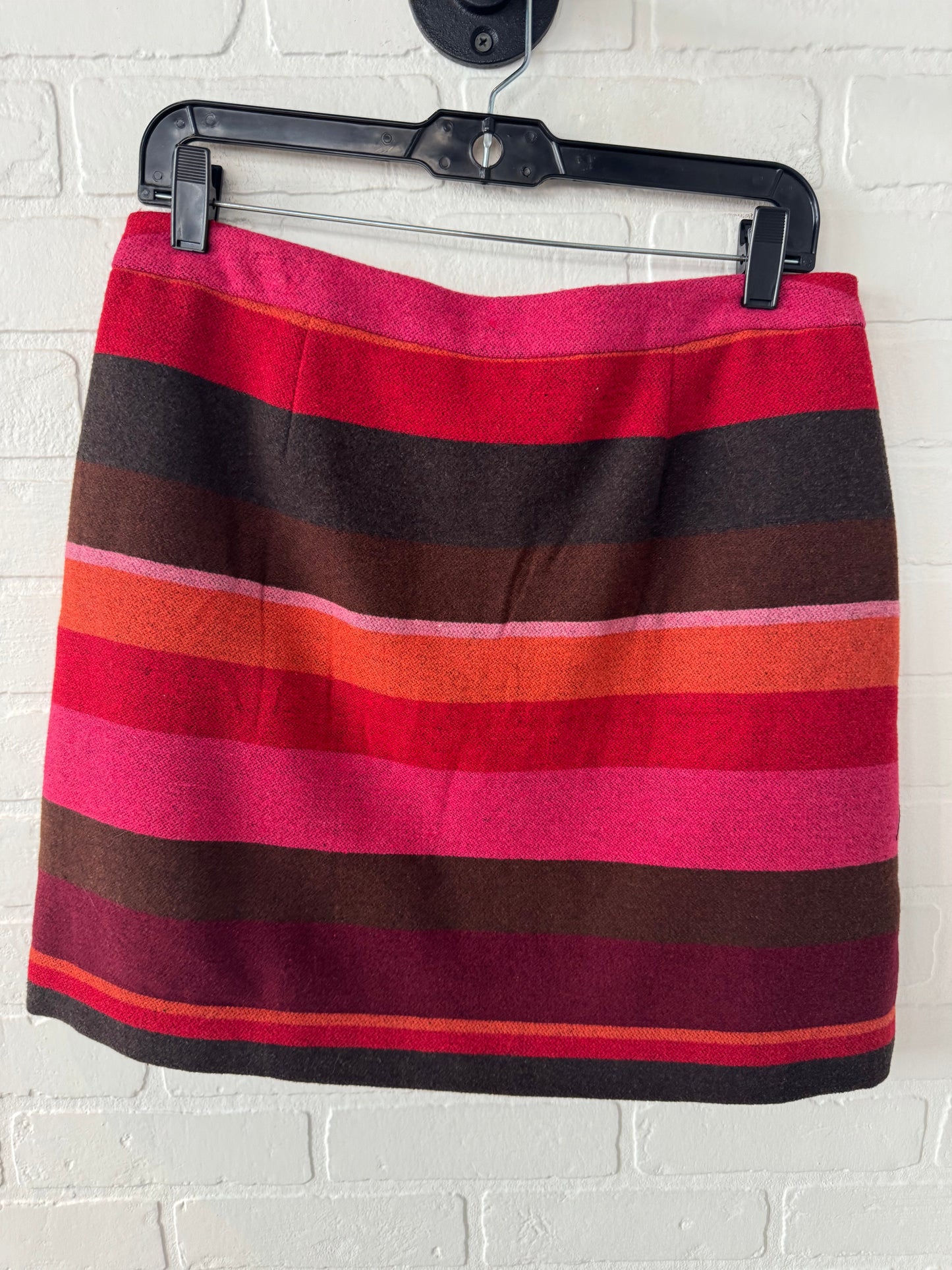 Skirt Mini & Short By Loft In Striped Pattern, Size: 8