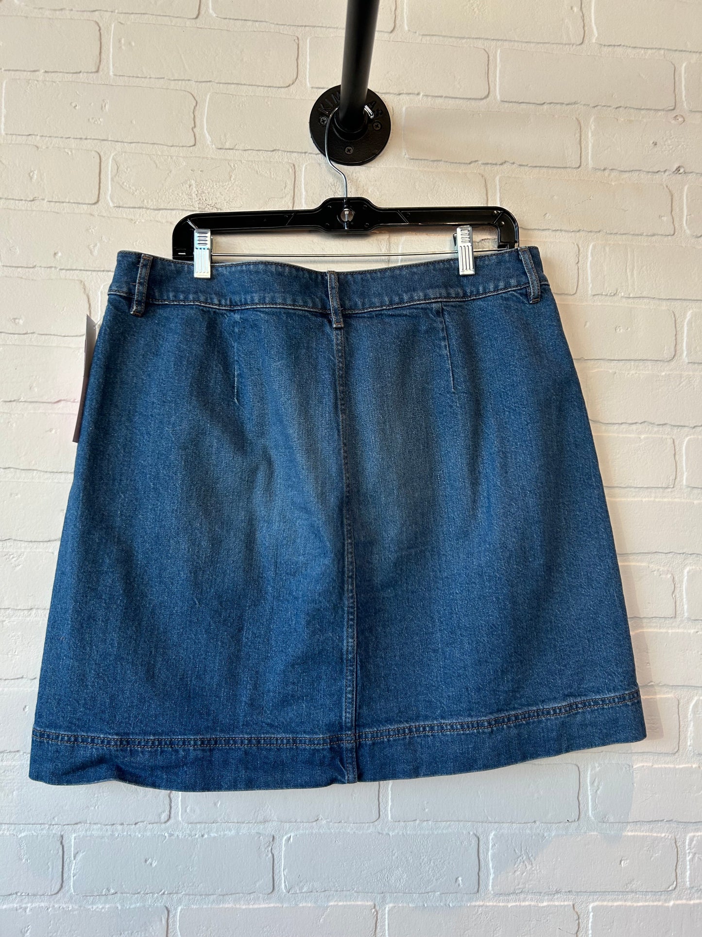 Skirt Mini & Short By Loft In Blue Denim, Size: 14