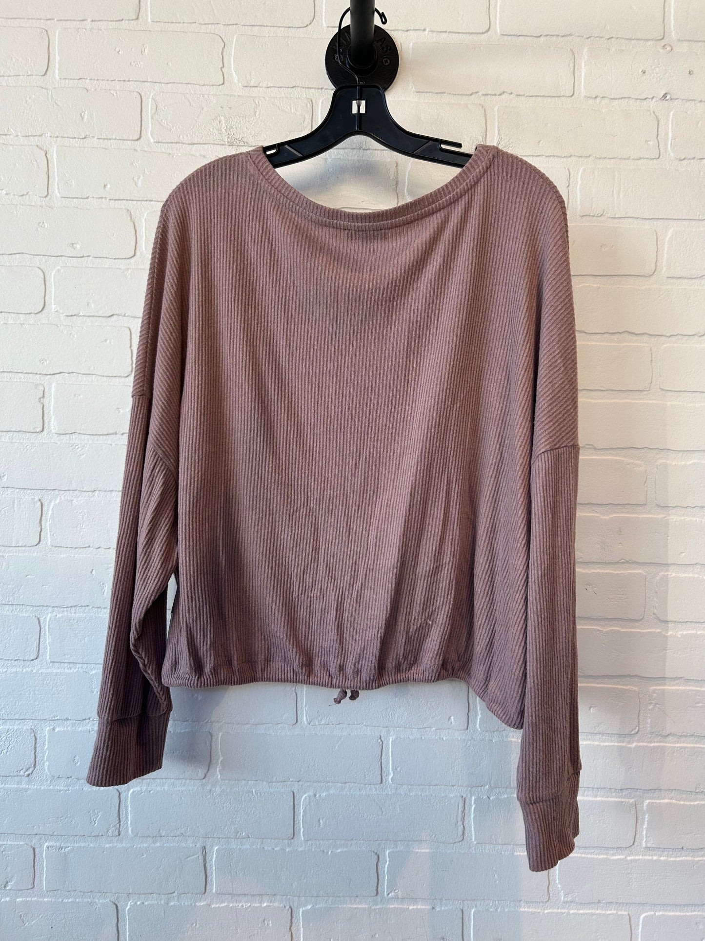 Top Long Sleeve By Express In Brown, Size: L