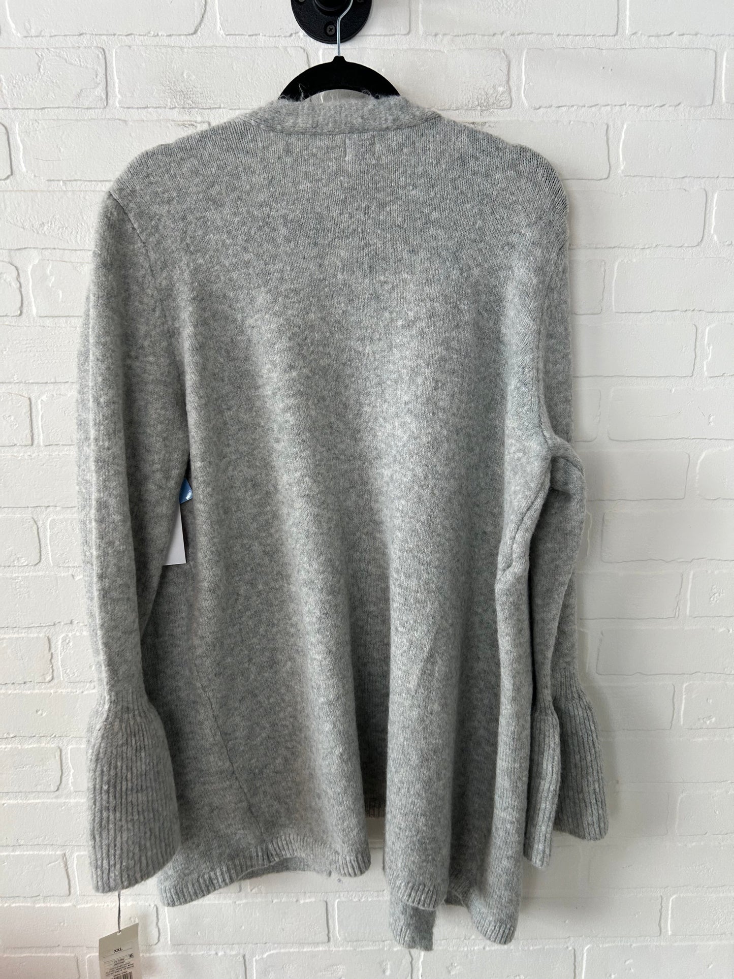 Sweater Cardigan By A New Day In Grey, Size: Xxl