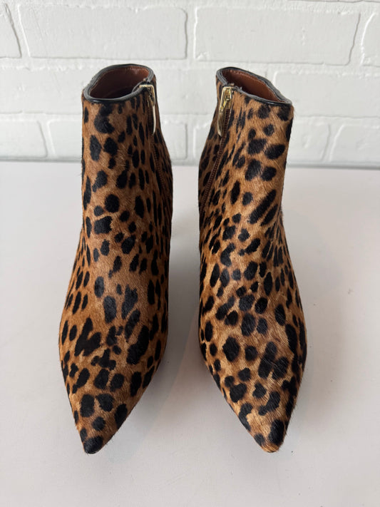 Boots Ankle Heels By Franco Sarto In Animal Print, Size: 7