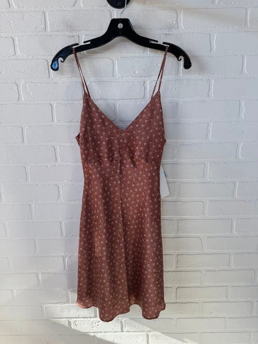 Dress Casual Short By Abercrombie And Fitch In Brown & Cream, Size: Xs