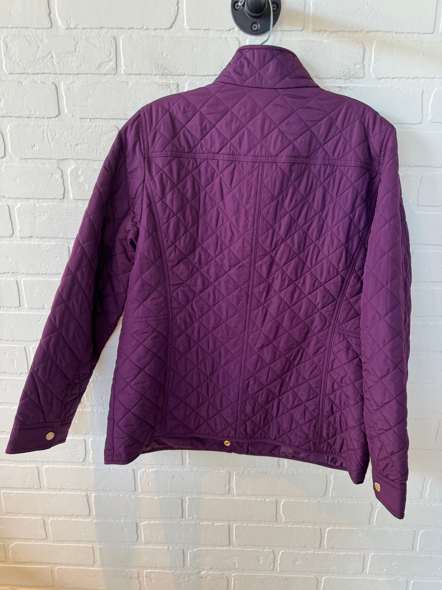 Jacket Puffer & Quilted By Talbots In Purple, Size: M