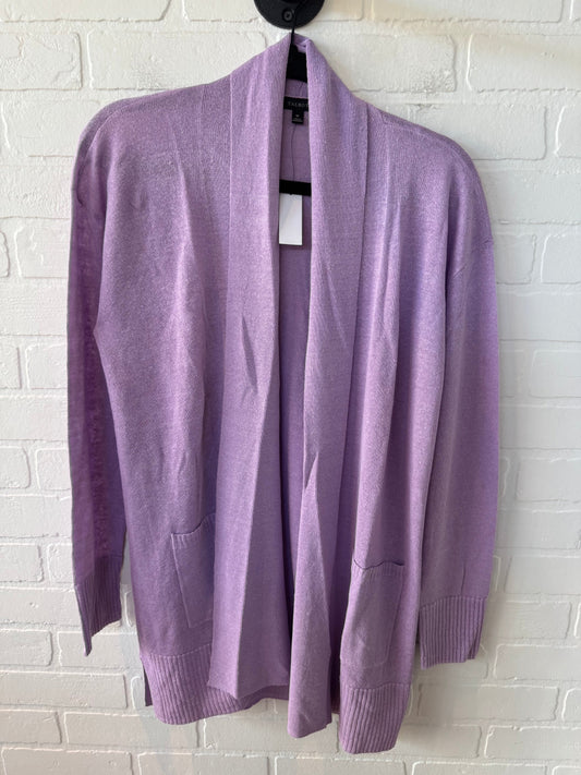 Sweater Cardigan By Talbots In Purple, Size: M