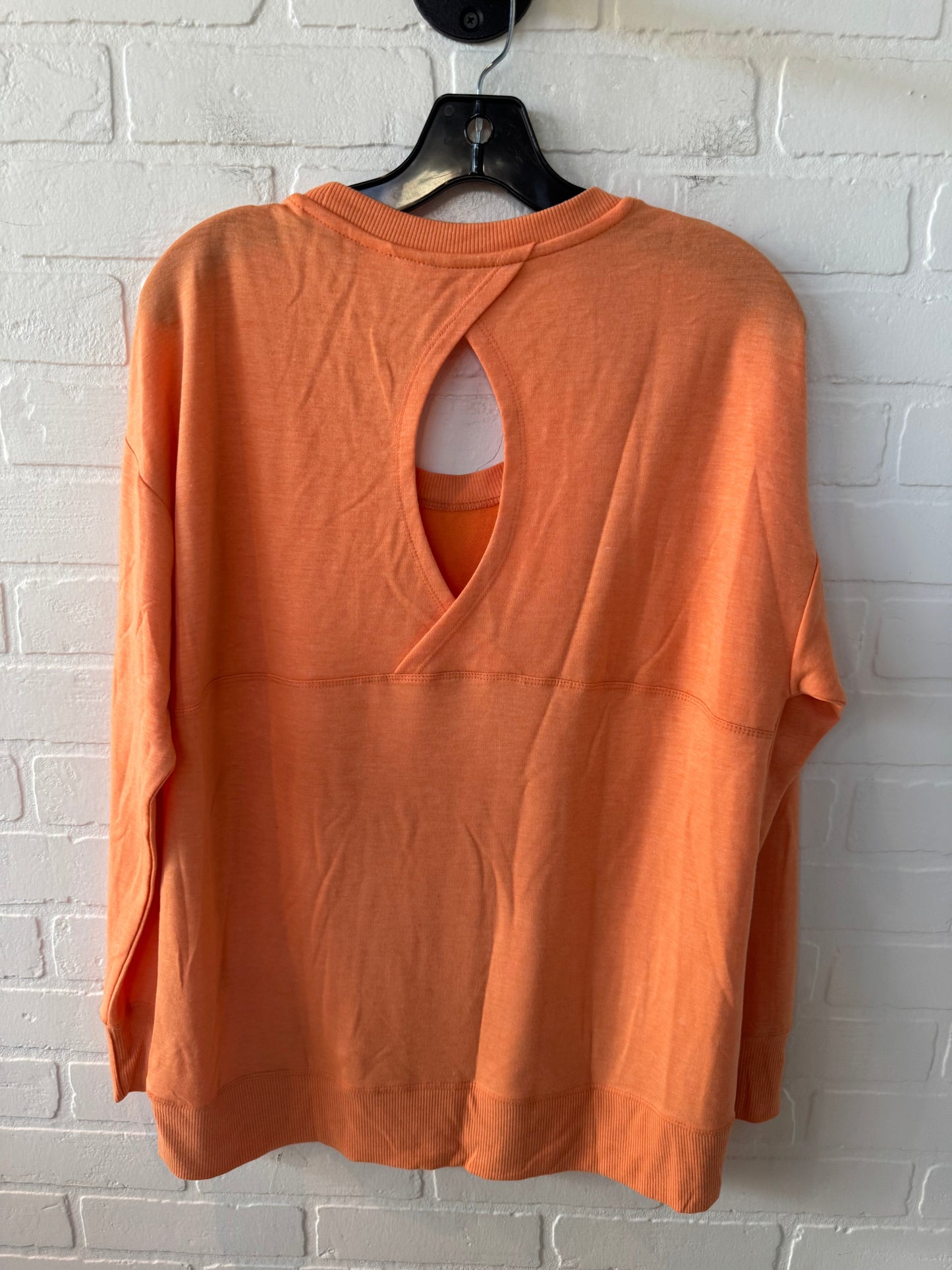 Athletic Sweatshirt Crewneck By Balance Collection In Orange, Size: M