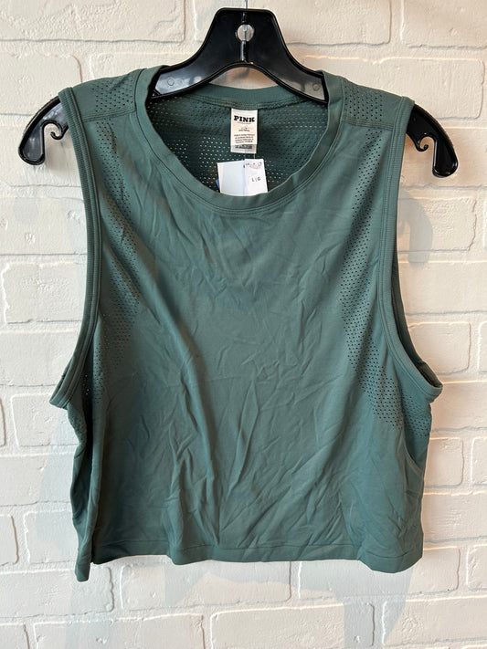 Athletic Tank Top By Pink In Green, Size: L