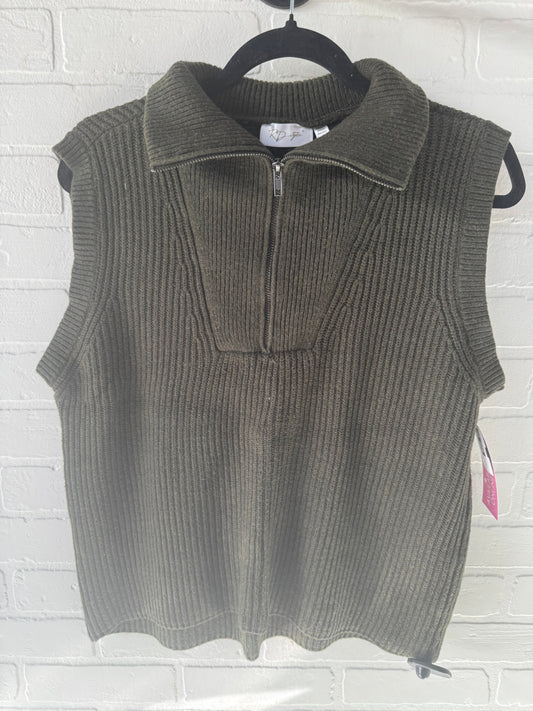 Vest Sweater By Rd Style In Green, Size: M