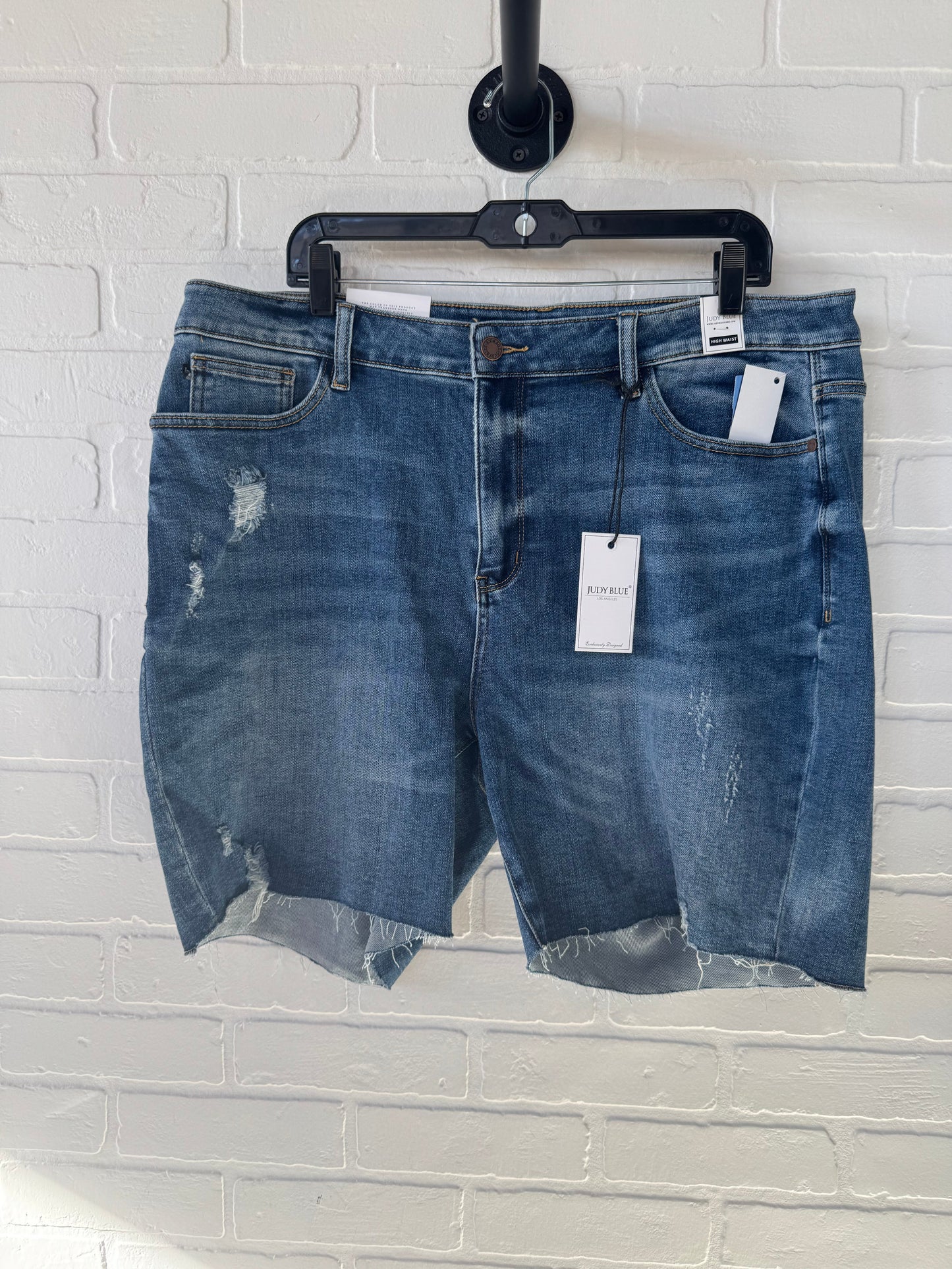 Shorts By Judy Blue In Blue Denim, Size: 20