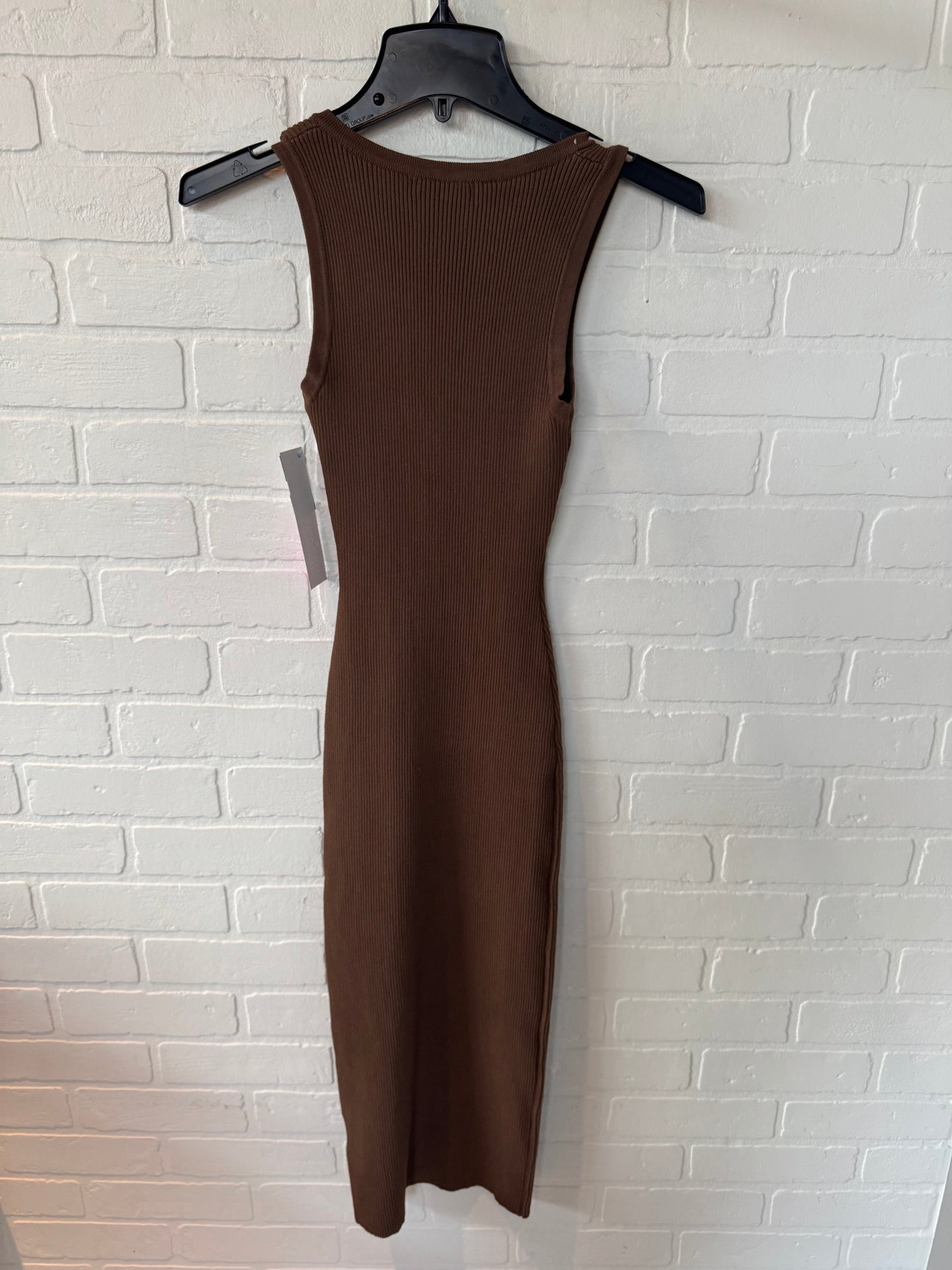 Dress Casual Midi By Workshop In Brown, Size: S