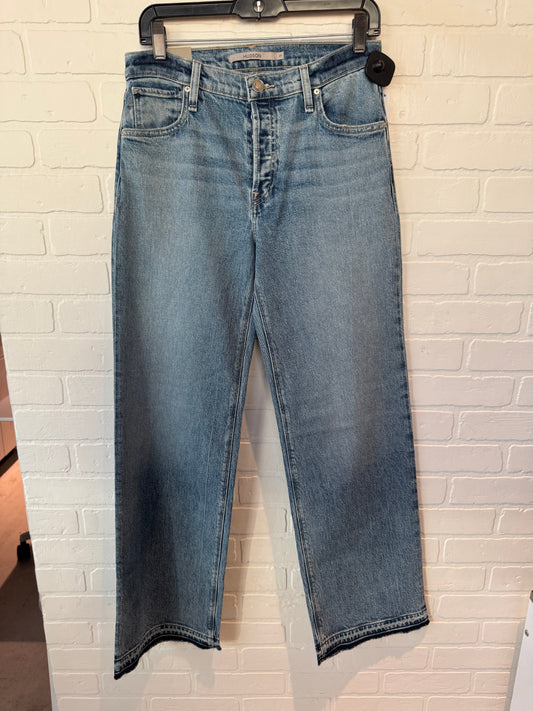 Jeans Wide Leg By Hudson In Blue Denim, Size: 4