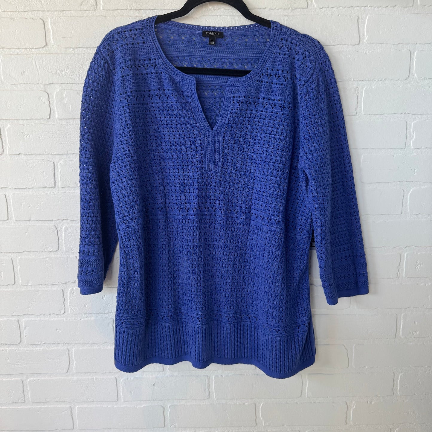 Sweater By Talbots In Blue, Size: Xlp