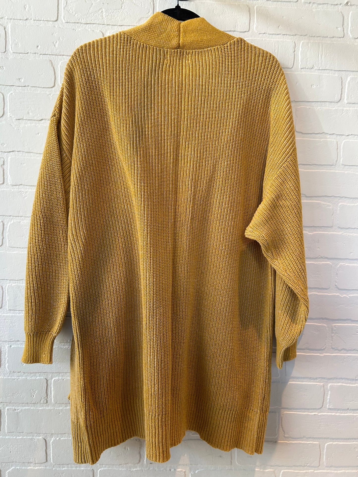 Sweater Cardigan By Universal Thread In Yellow, Size: Xxl