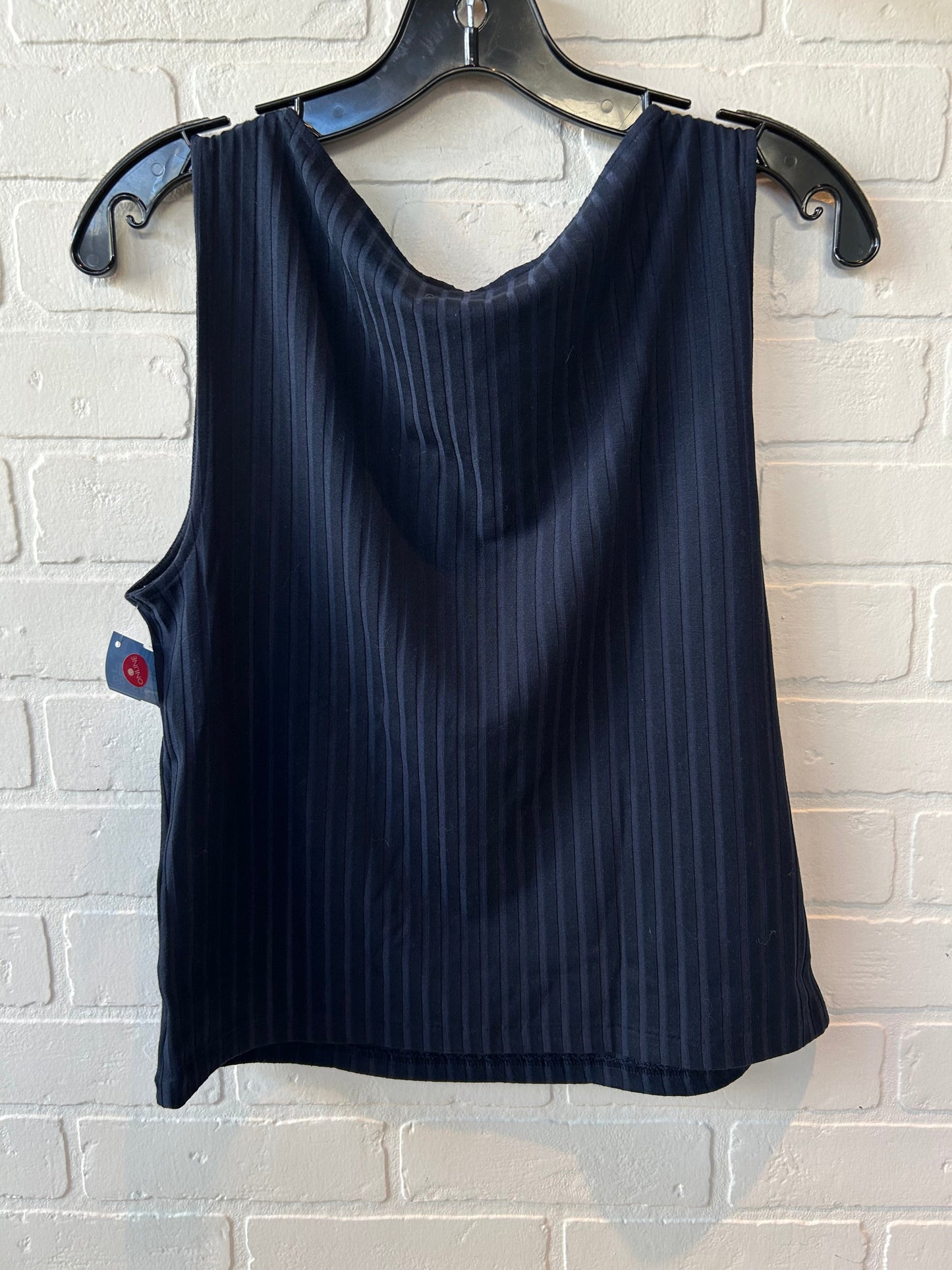 Top Sleeveless By Banana Republic In Navy, Size: L