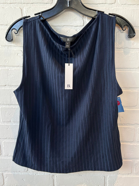 Top Sleeveless By Banana Republic In Navy, Size: L