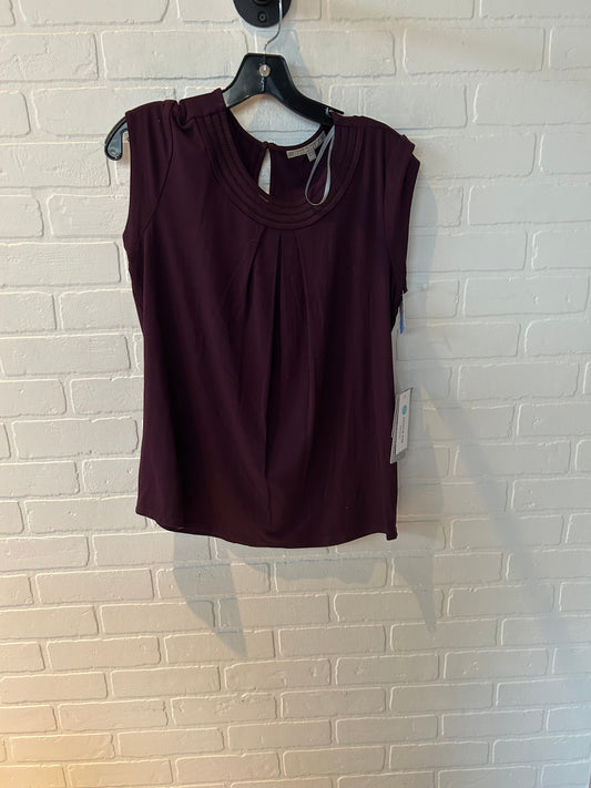 Top Sleeveless By Daniel Rainn In Purple, Size: M