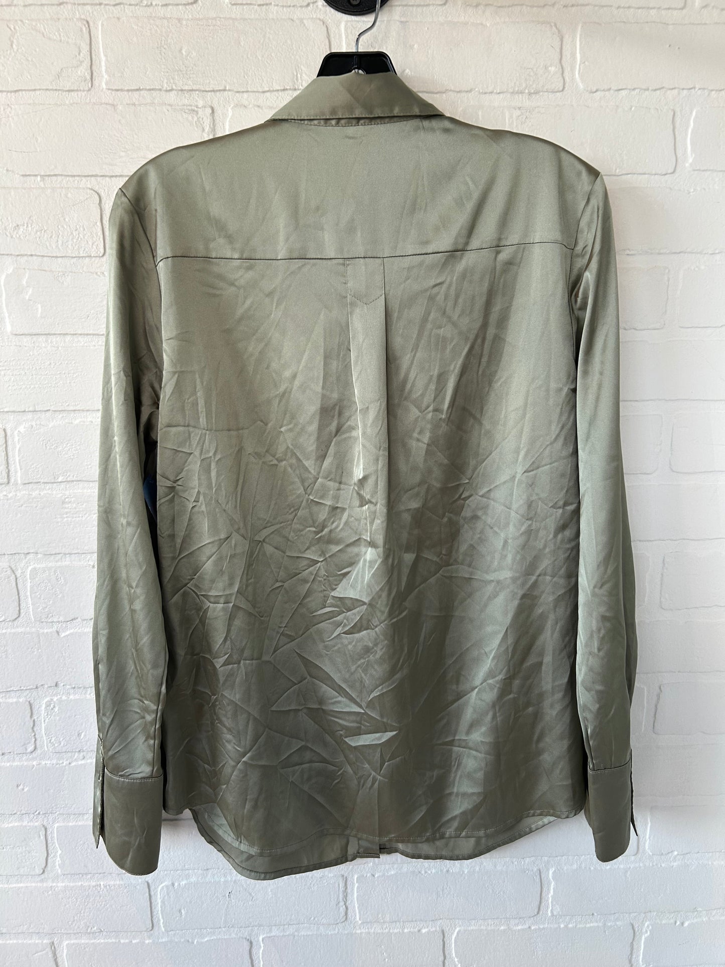 Top Long Sleeve By Banana Republic In Green, Size: M