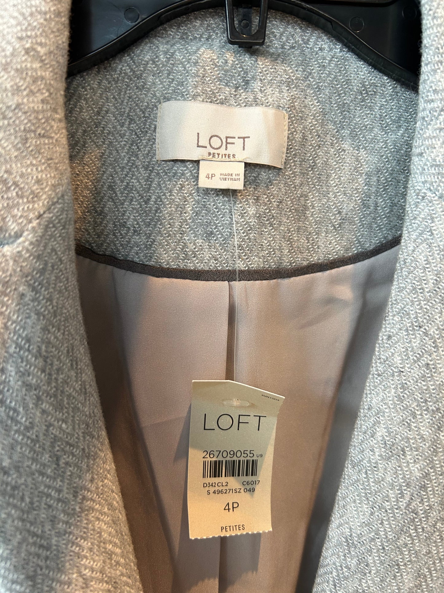 Blazer By Loft In Grey, Size: Sp