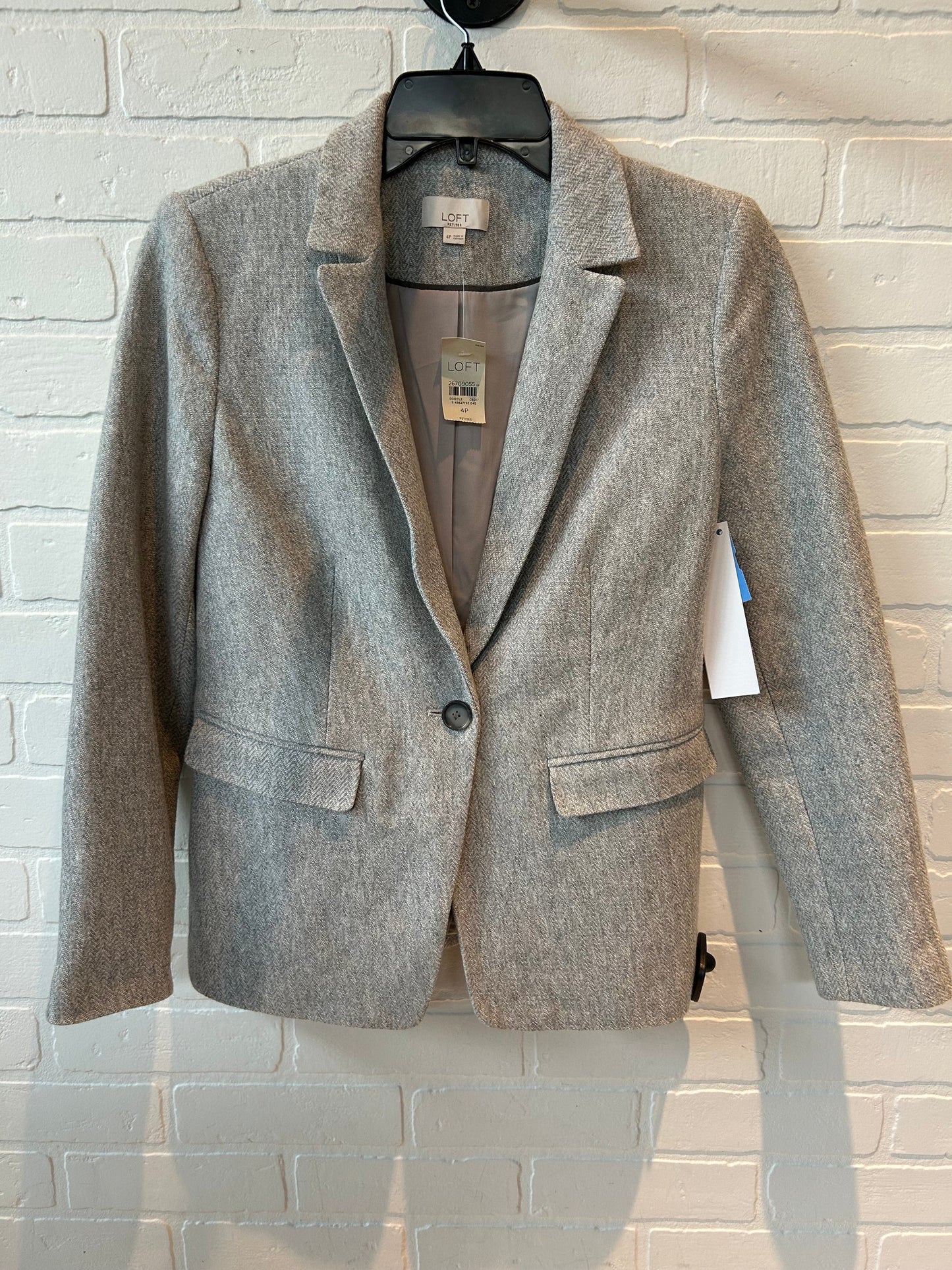 Blazer By Loft In Grey, Size: Sp