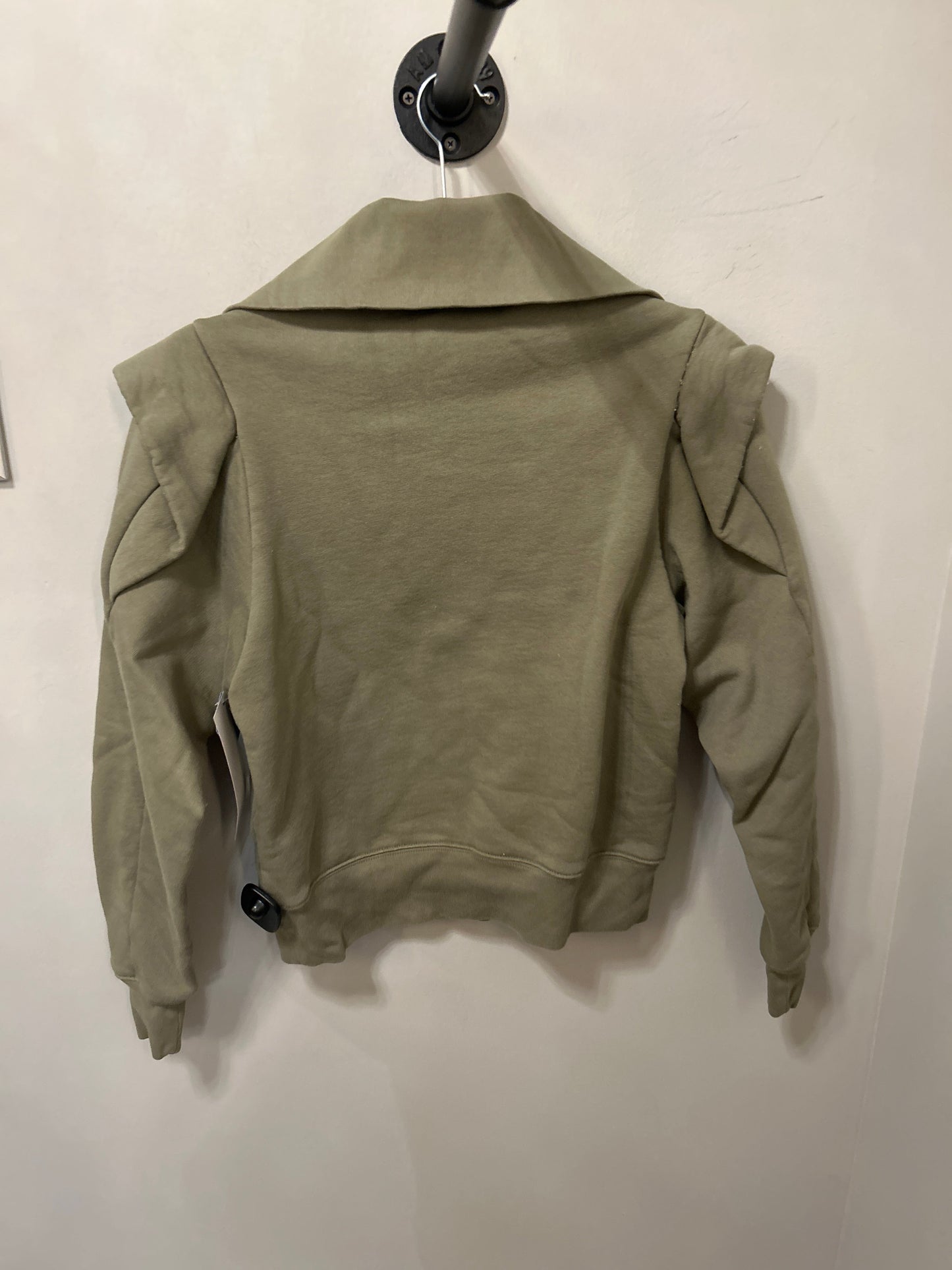 Sweatshirt Collar By Frame In Green, Size: S