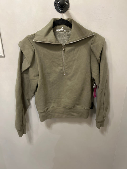 Sweatshirt Collar By Frame In Green, Size: S