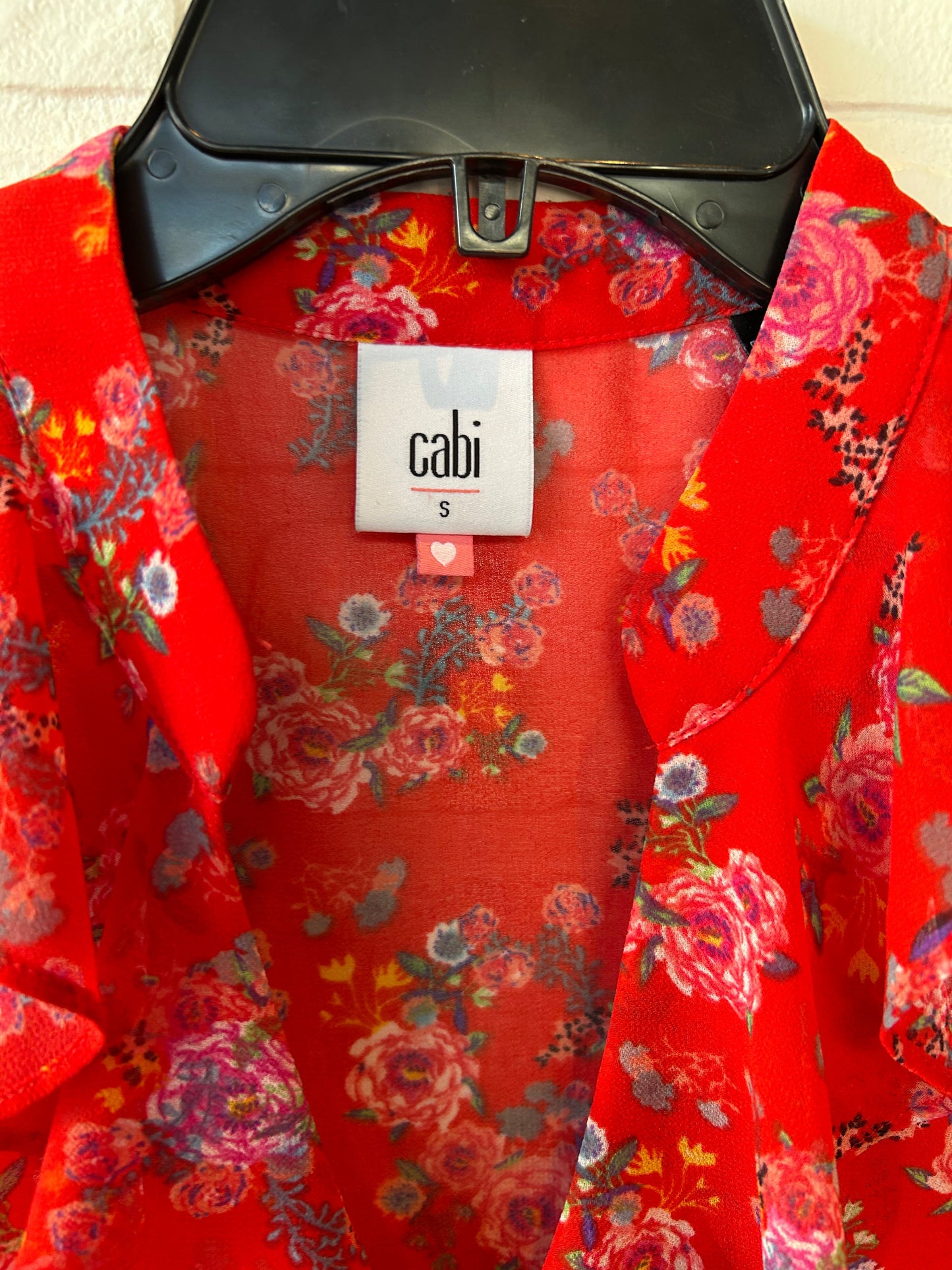 Top Sleeveless By Cabi In Red, Size: S