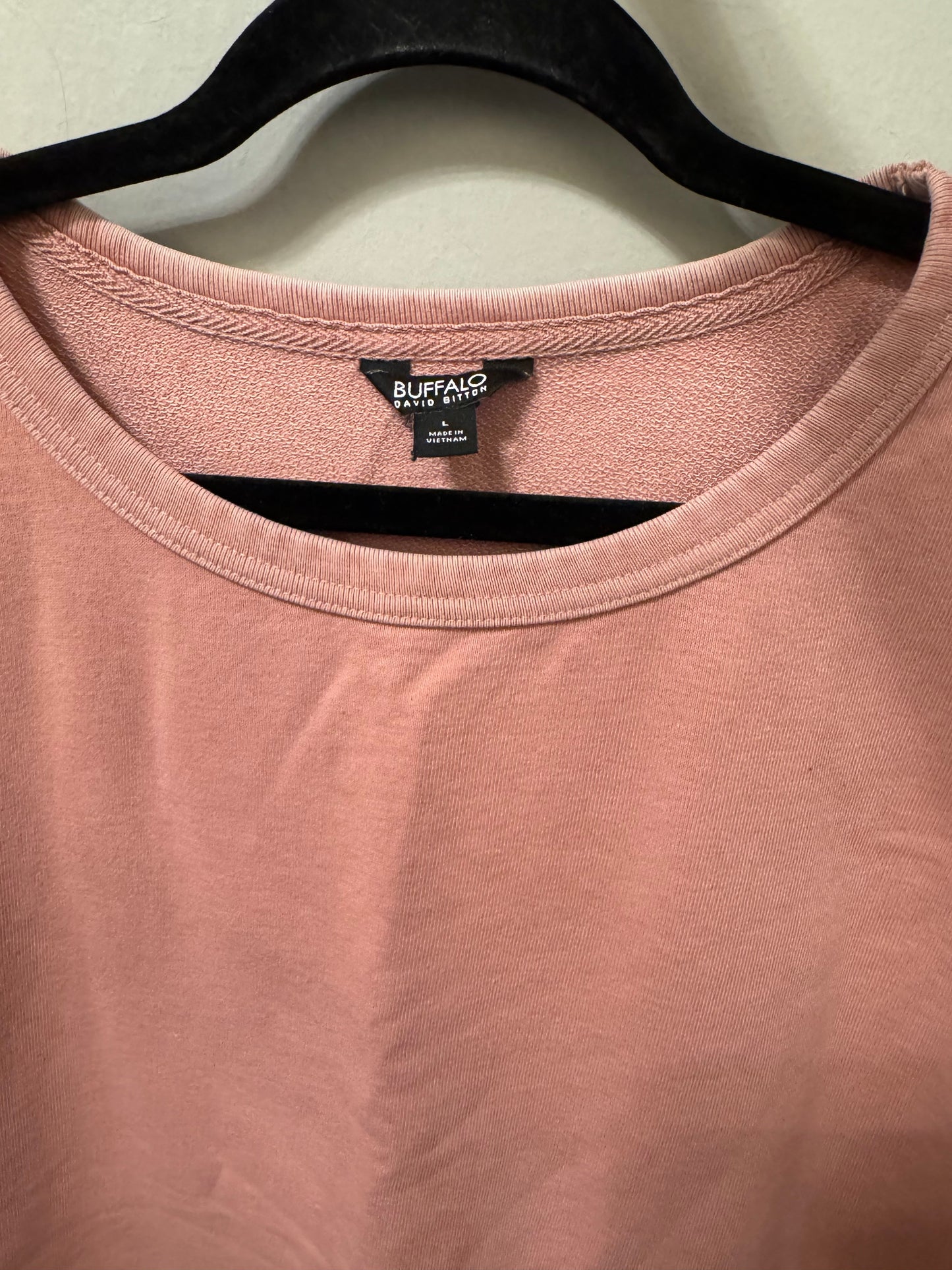 Sweatshirt Crewneck By Buffalo David Bitton In Pink, Size: L