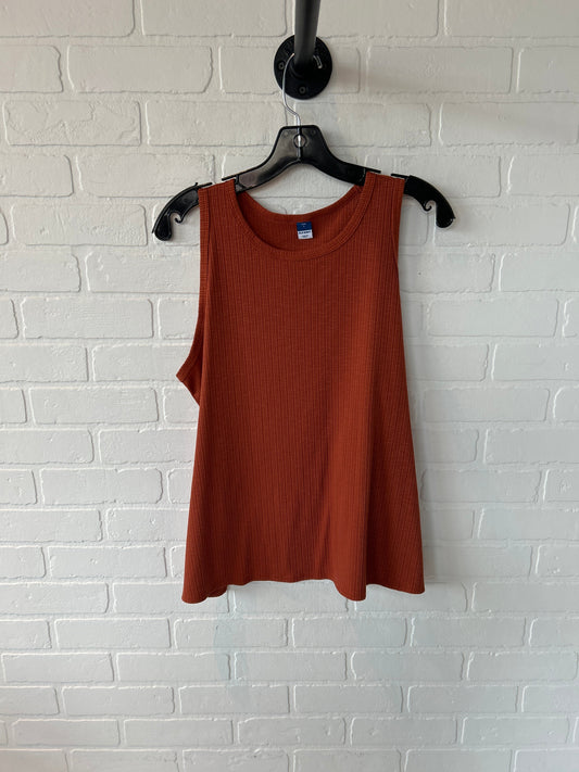 Top Sleeveless Basic By Old Navy In Orange, Size: L