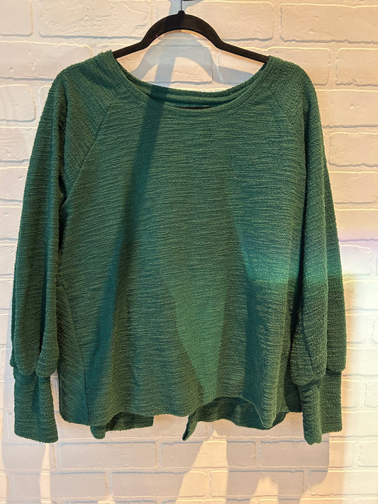 Top Long Sleeve By Anthropologie In Green, Size: M