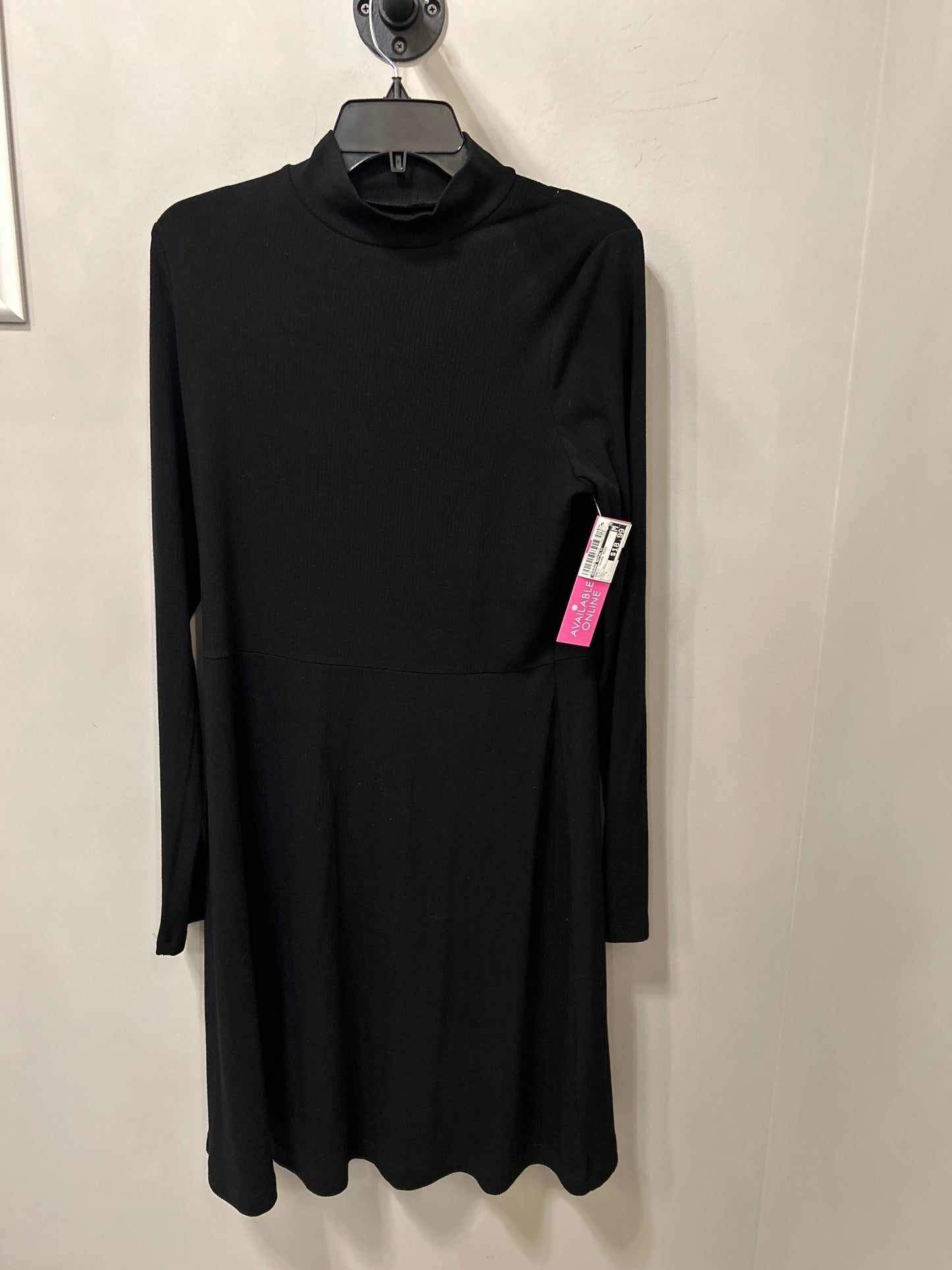 Dress Casual Midi By Banana Republic In Black, Size: L