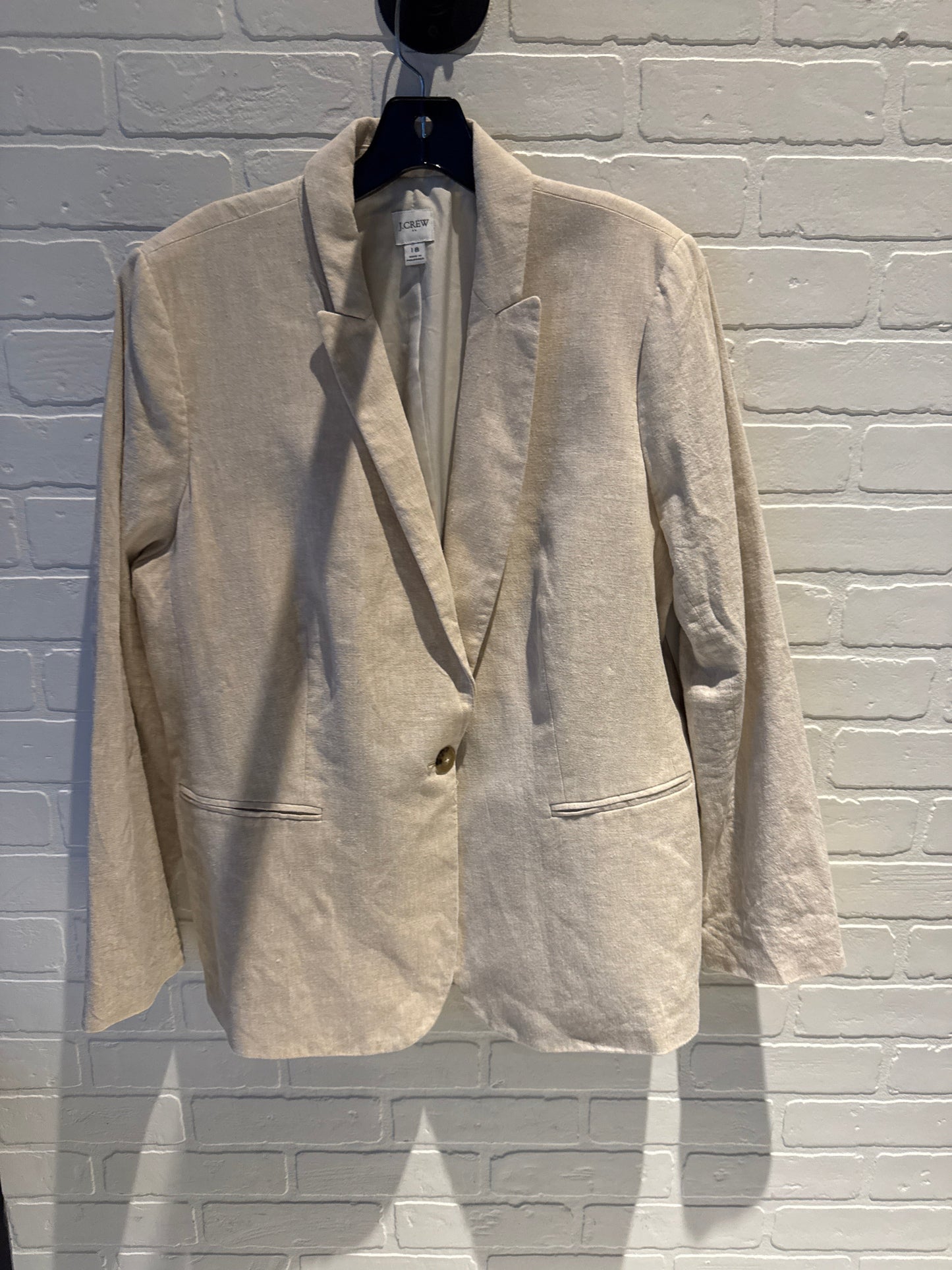 Blazer By J. Crew In Beige, Size: 1x