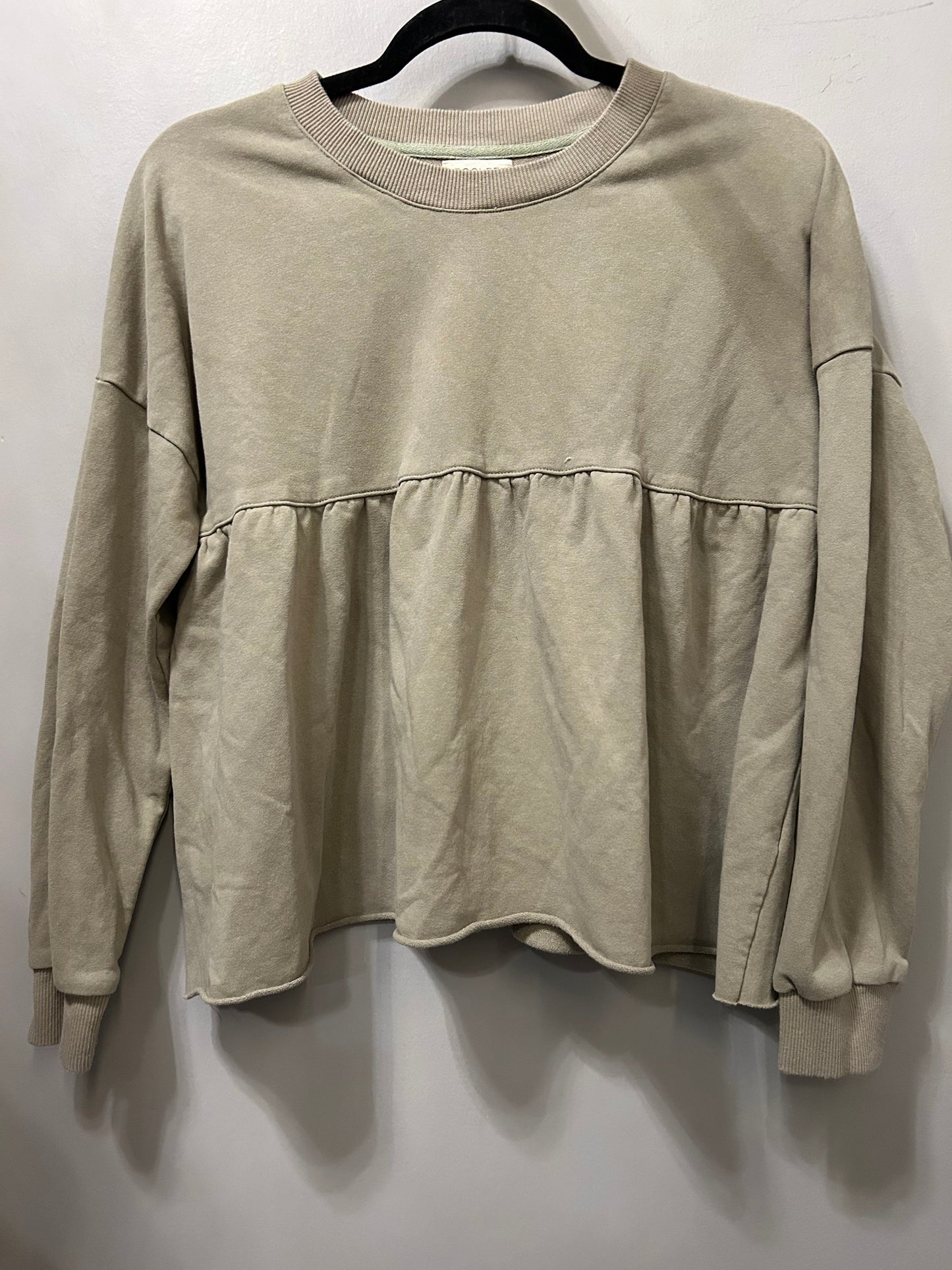 Top Long Sleeve By Roolee In Green, Size: M