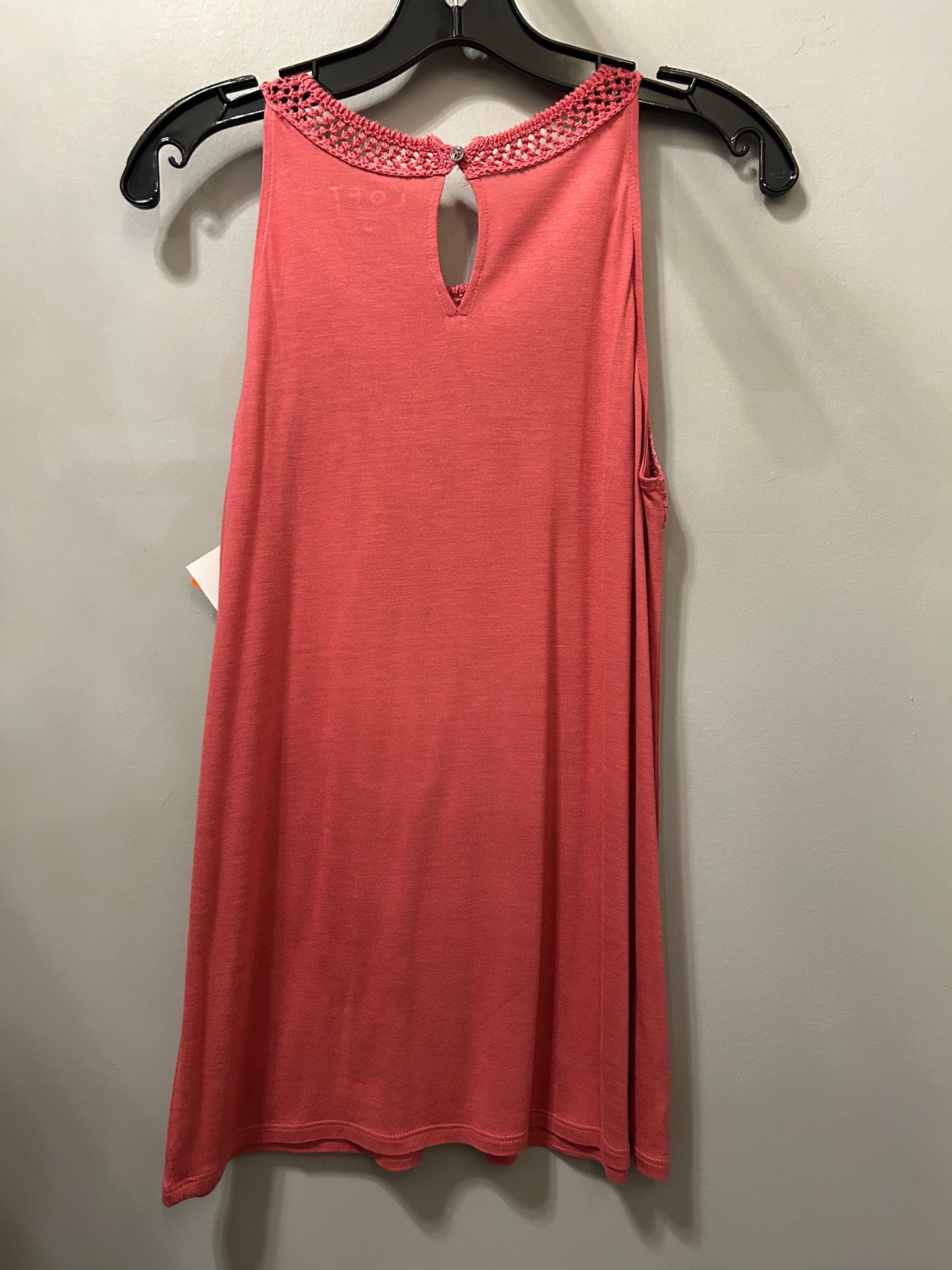 Top Sleeveless By Loft In Pink, Size: M