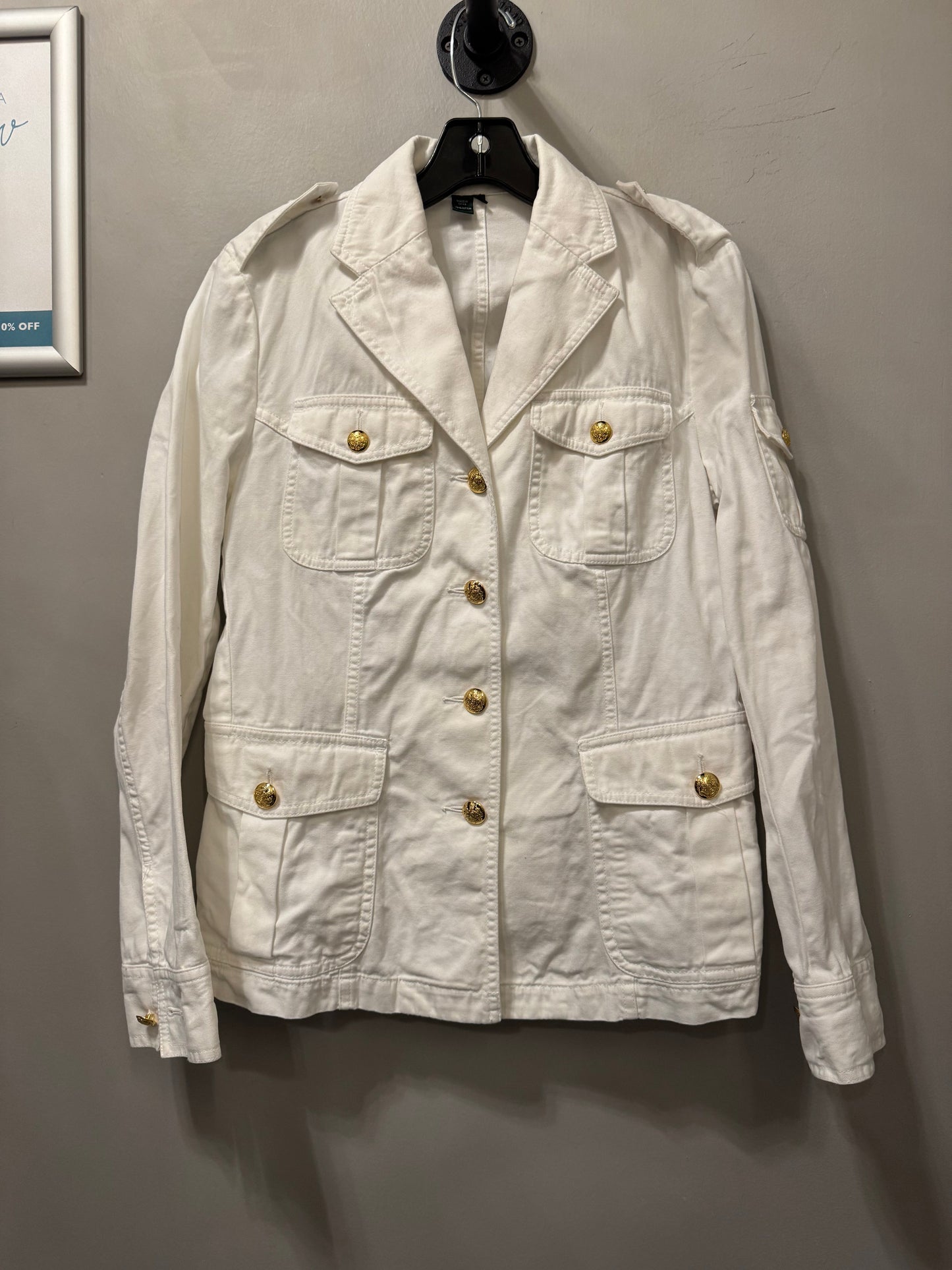 Blazer By Lauren By Ralph Lauren In White, Size: M