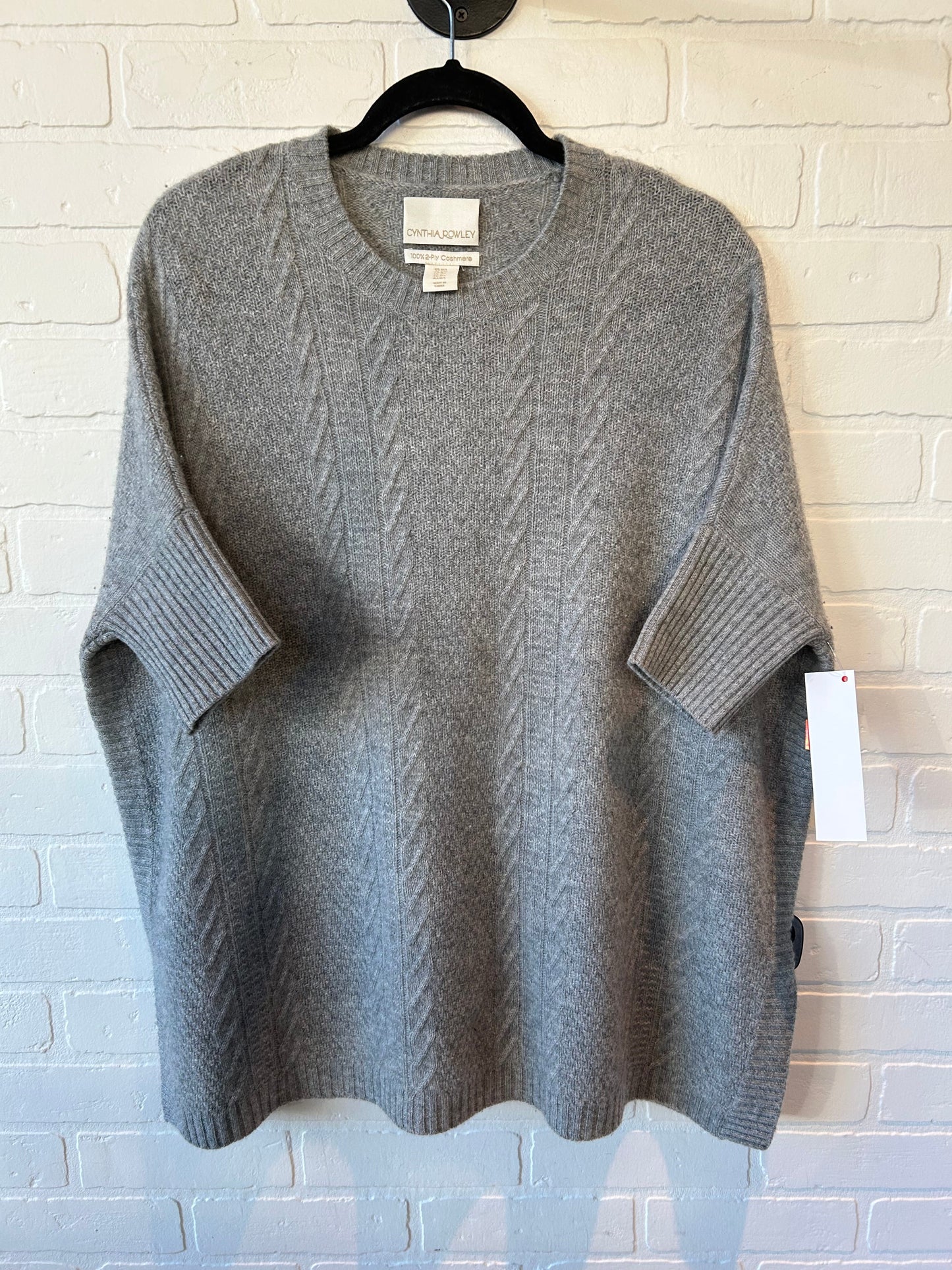 Sweater Cashmere By Cynthia Rowley In Grey, Size: M