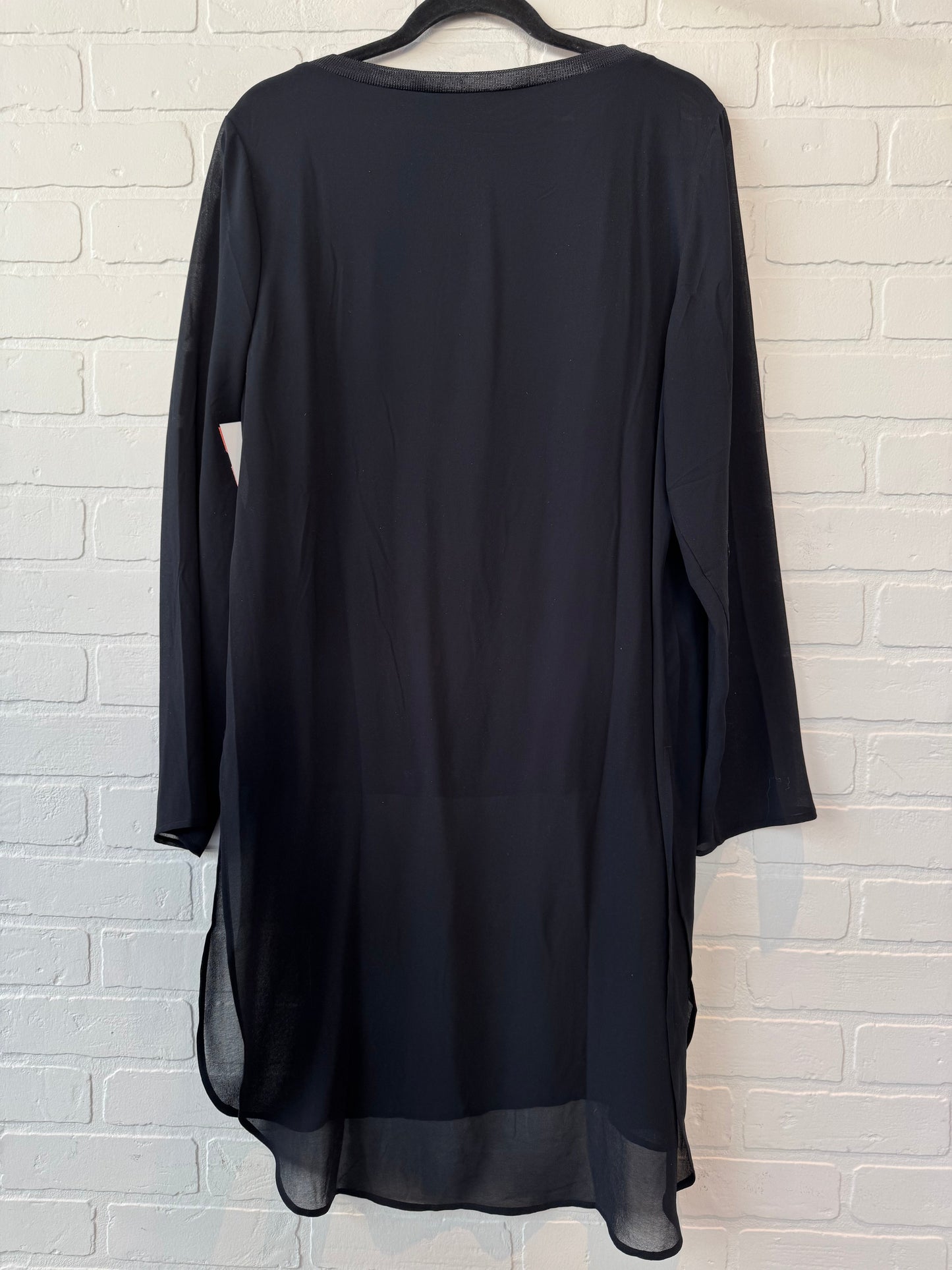 Tunic Long Sleeve By Soft Surroundings In Black, Size: L