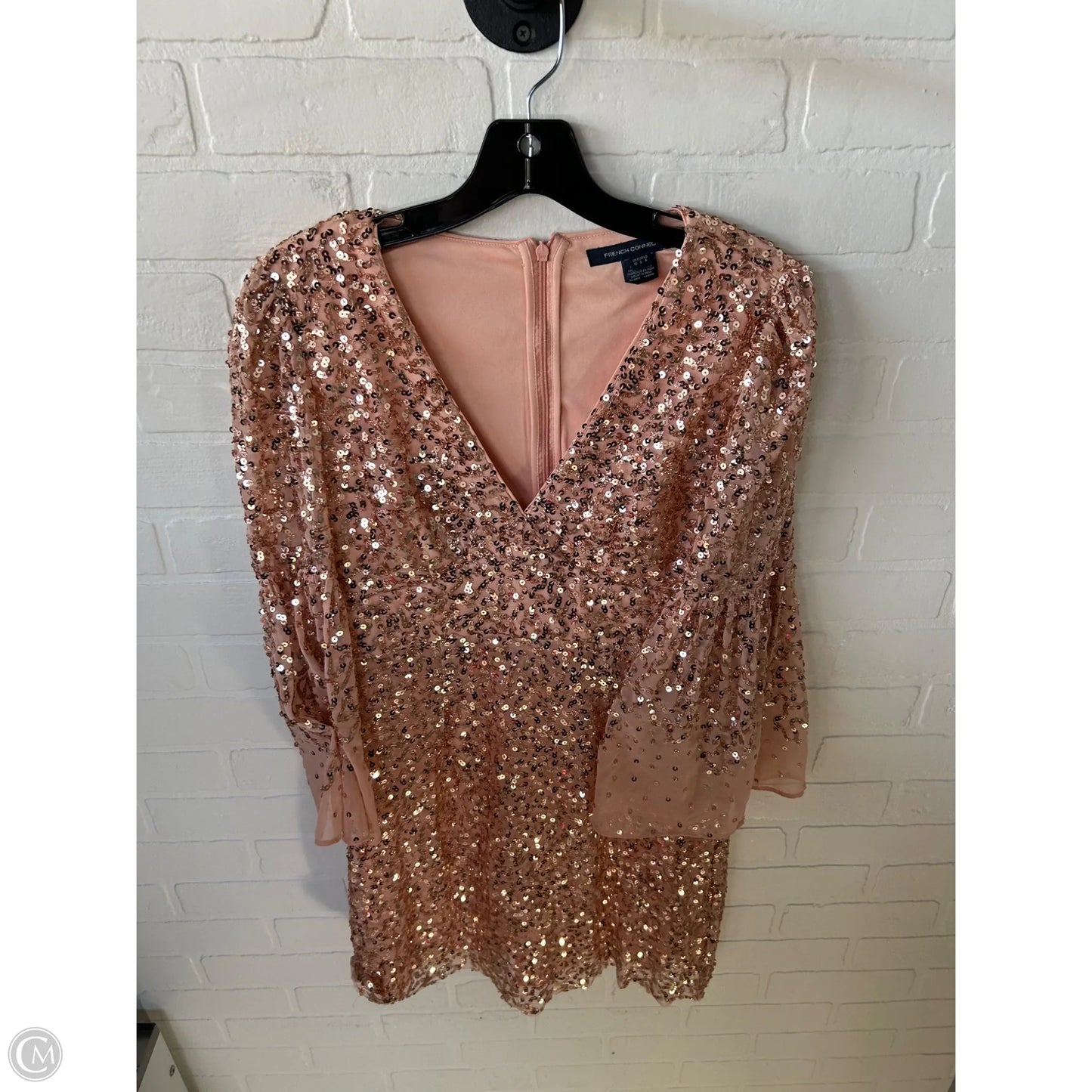 Dress Party Short By French Connection In Peach, Size: S