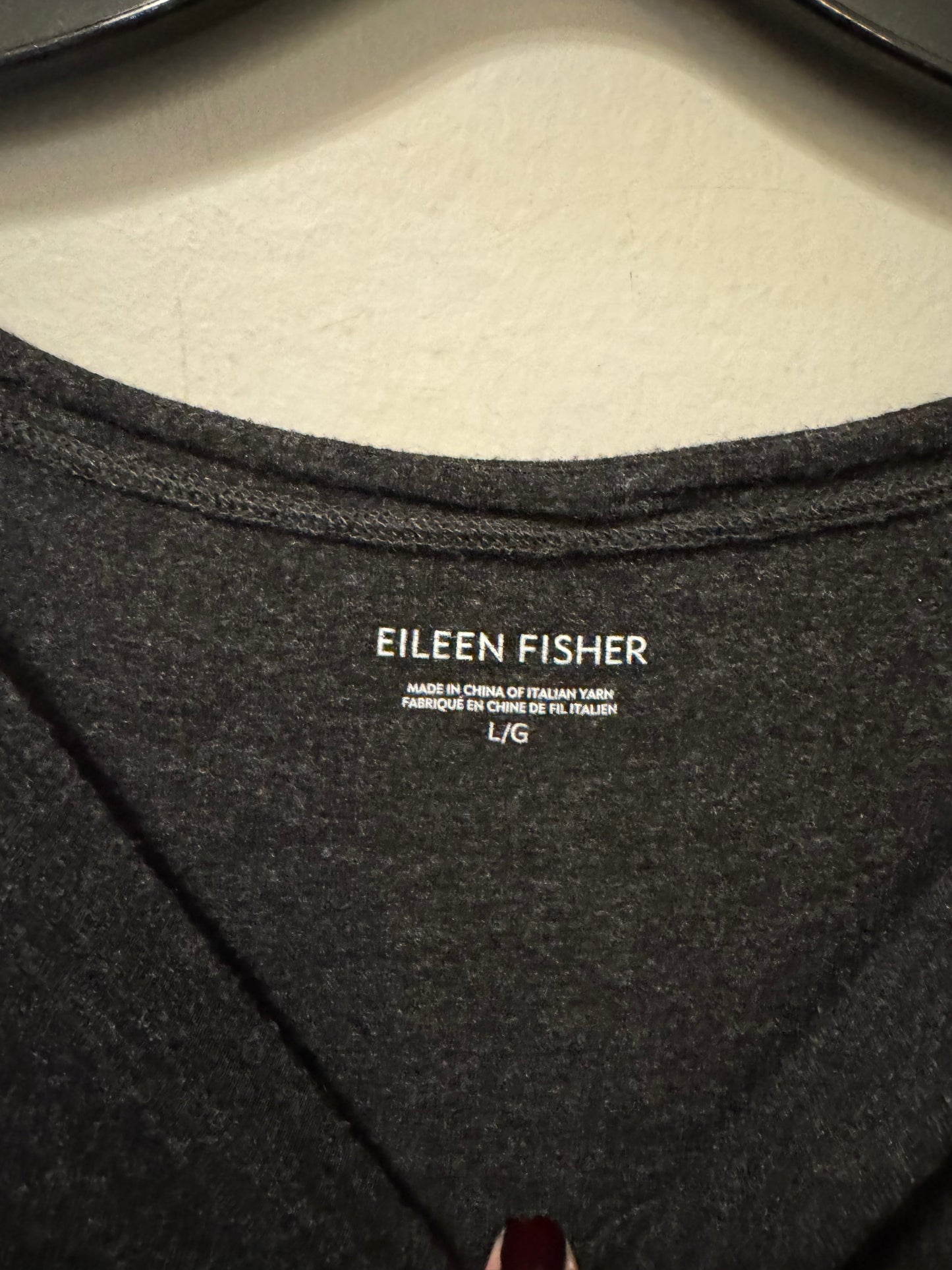 Dress Casual Short By Eileen Fisher In Grey, Size: L