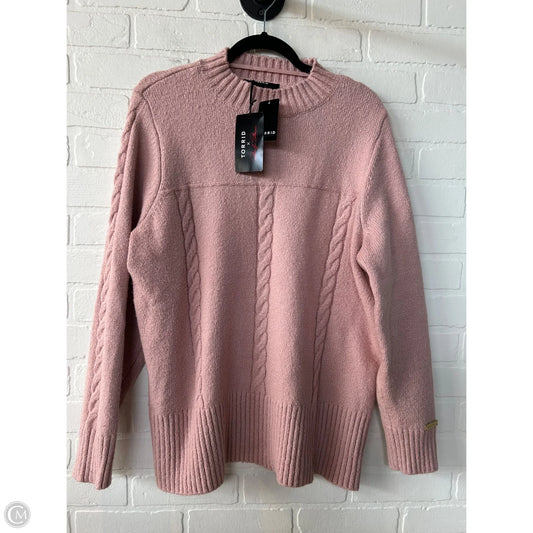 Sweater By Torrid In Pink, Size: 1x