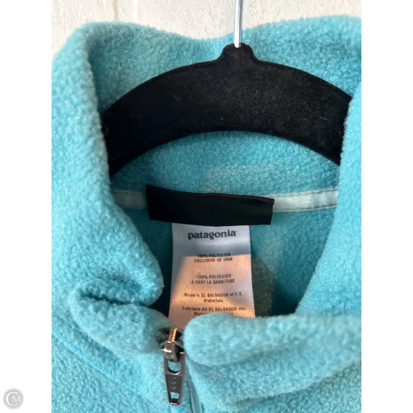 Jacket Fleece By Patagonia In Blue, Size: M