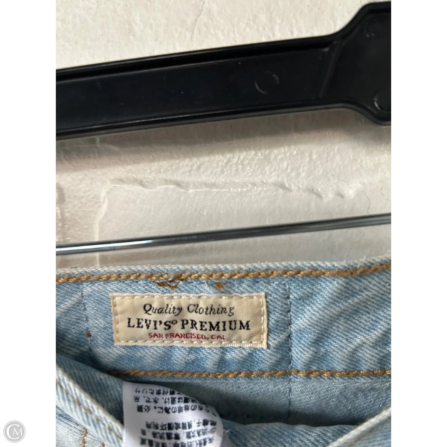 Jeans Straight By Levis In Blue Denim, Size: 0