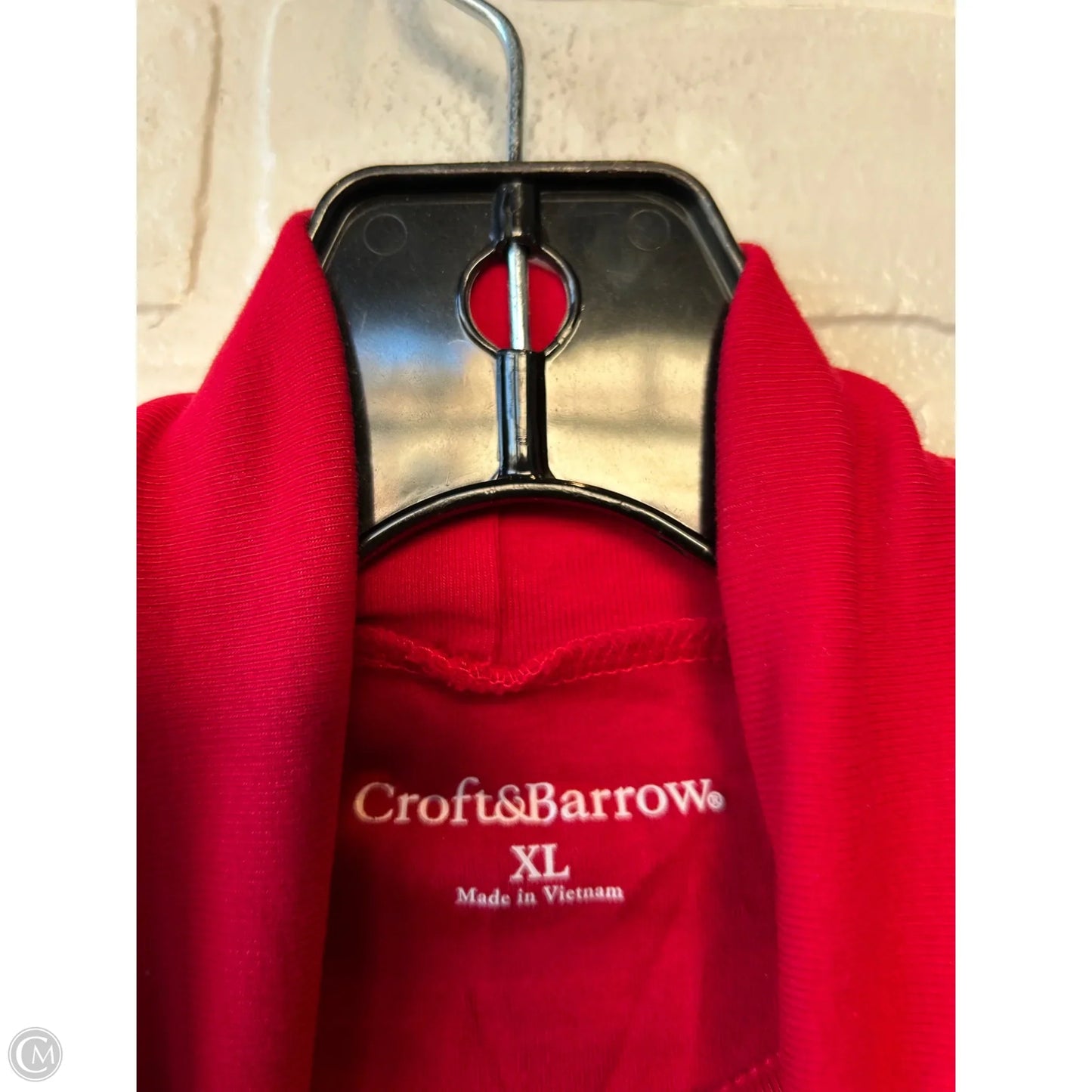 Top Long Sleeve By Croft And Barrow In Red, Size: Xl