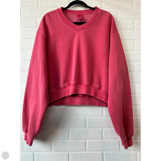 Sweatshirt Crewneck By Clothes Mentor In Red, Size: L
