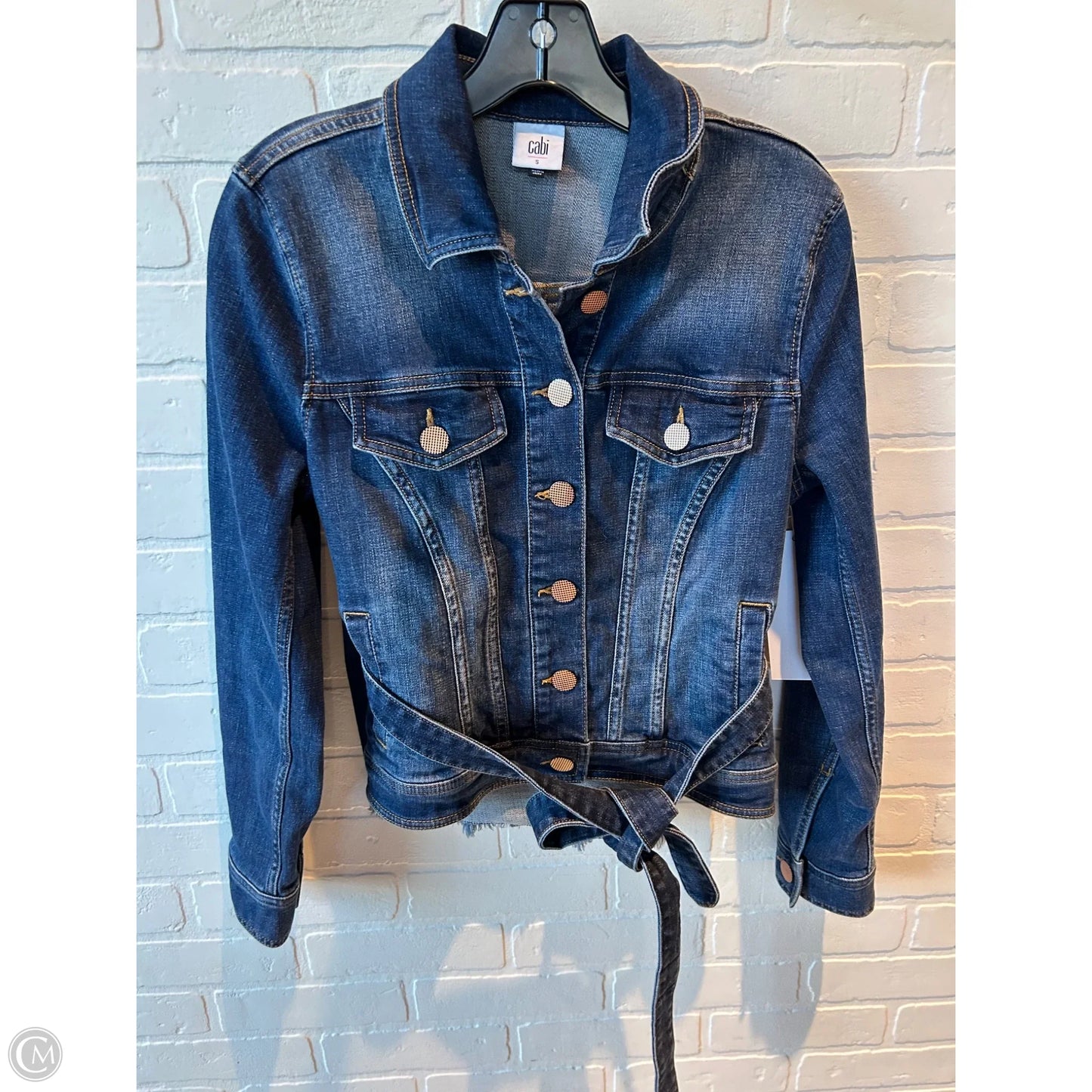 Jacket Denim By Cabi In Blue Denim, Size: S