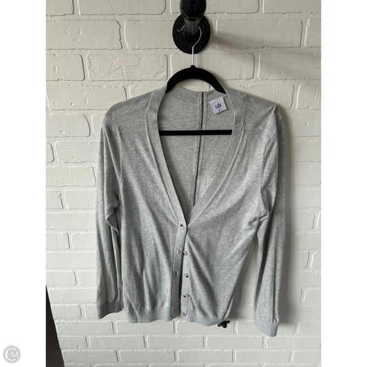 Sweater Cardigan By Cabi In Grey, Size: M