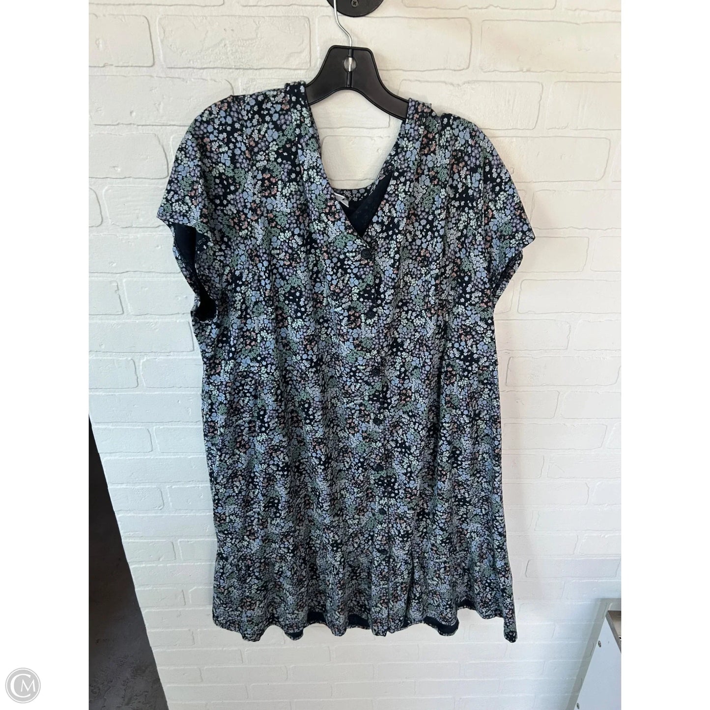 Dress Casual Midi By J. Jill In Blue & Purple, Size: 3x