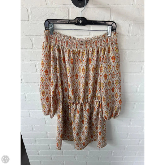 Dress Casual Short By Sanctuary In Cream & Orange, Size: Xs