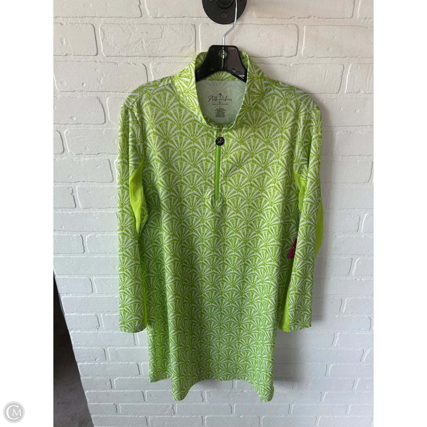 Athletic Dress By Cmb In Green & White, Size: L