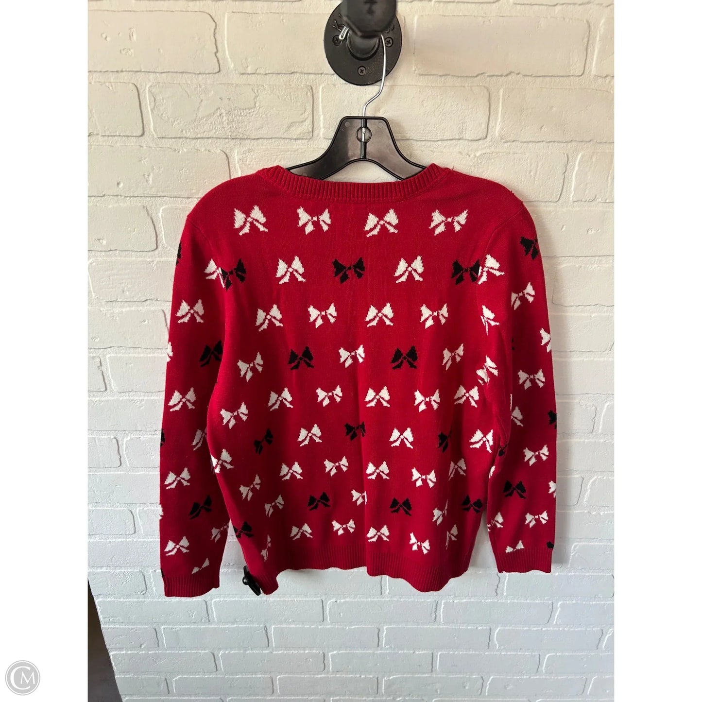 Sweater By Charter Club In Red, Size: M